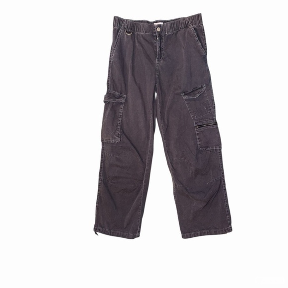 Vanilla Star Charcoal Cargo Pants with Utility Pockets